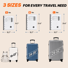 Small, medium and large OBBSEA vacuum storage bag dimensions